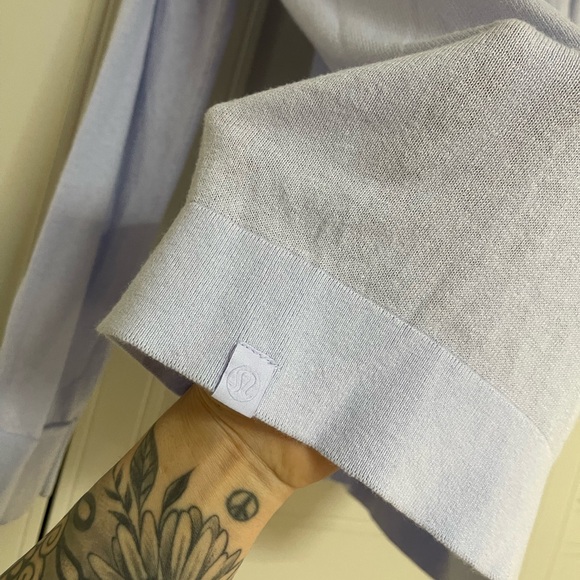 Lululemon Silk-Blend Crewneck Sweater in Pastel Blue - Picture 12 of 13